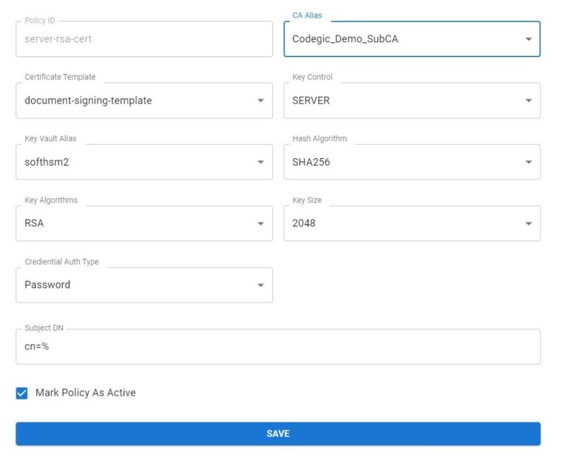 Khatim PKI Server v4.1 - Certificate Provider Policy Khatim PKI Server -Certificate Provider Policy