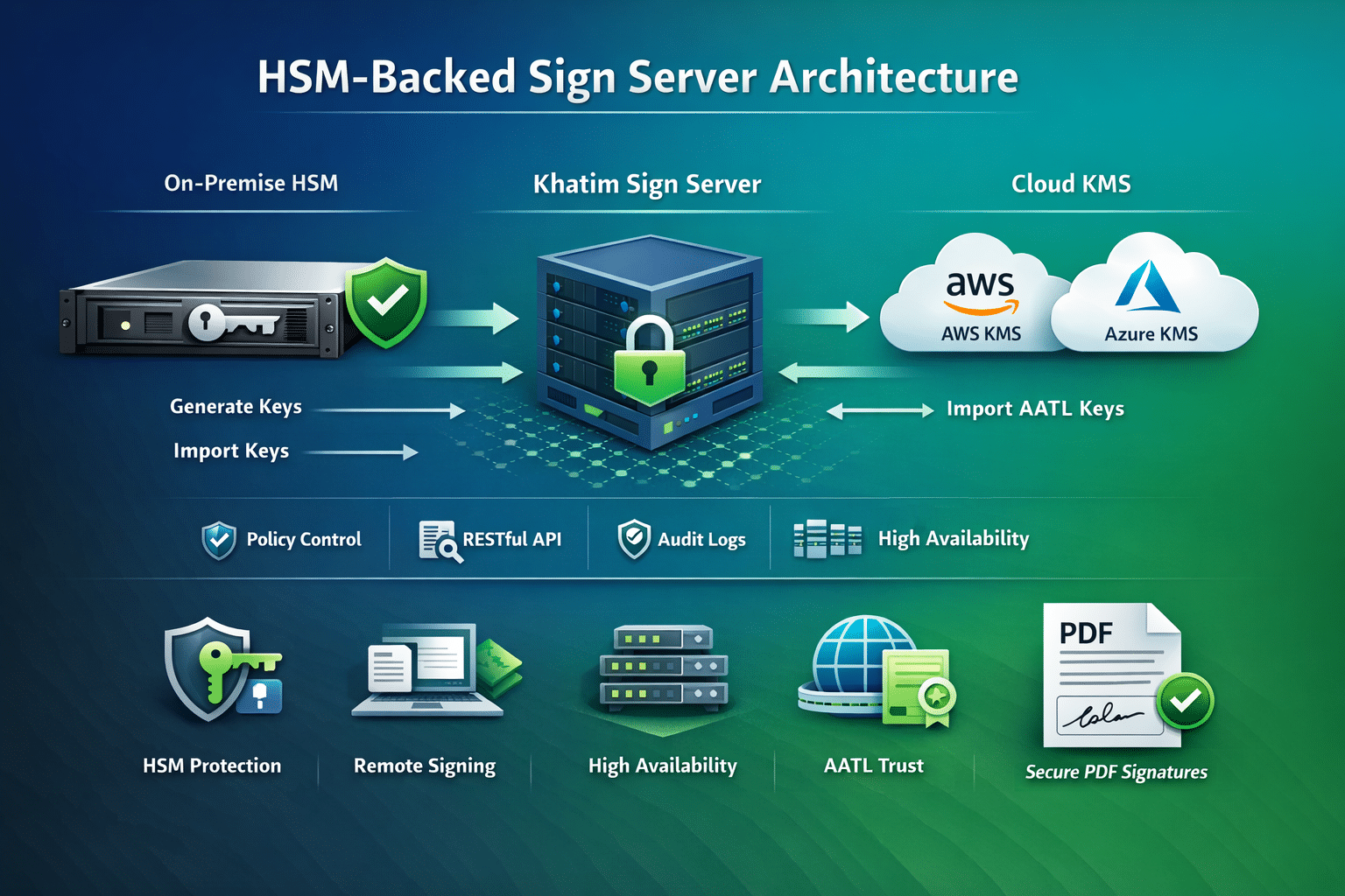 Khatim Sign Server - HSM-Backed Sign Server Architecture