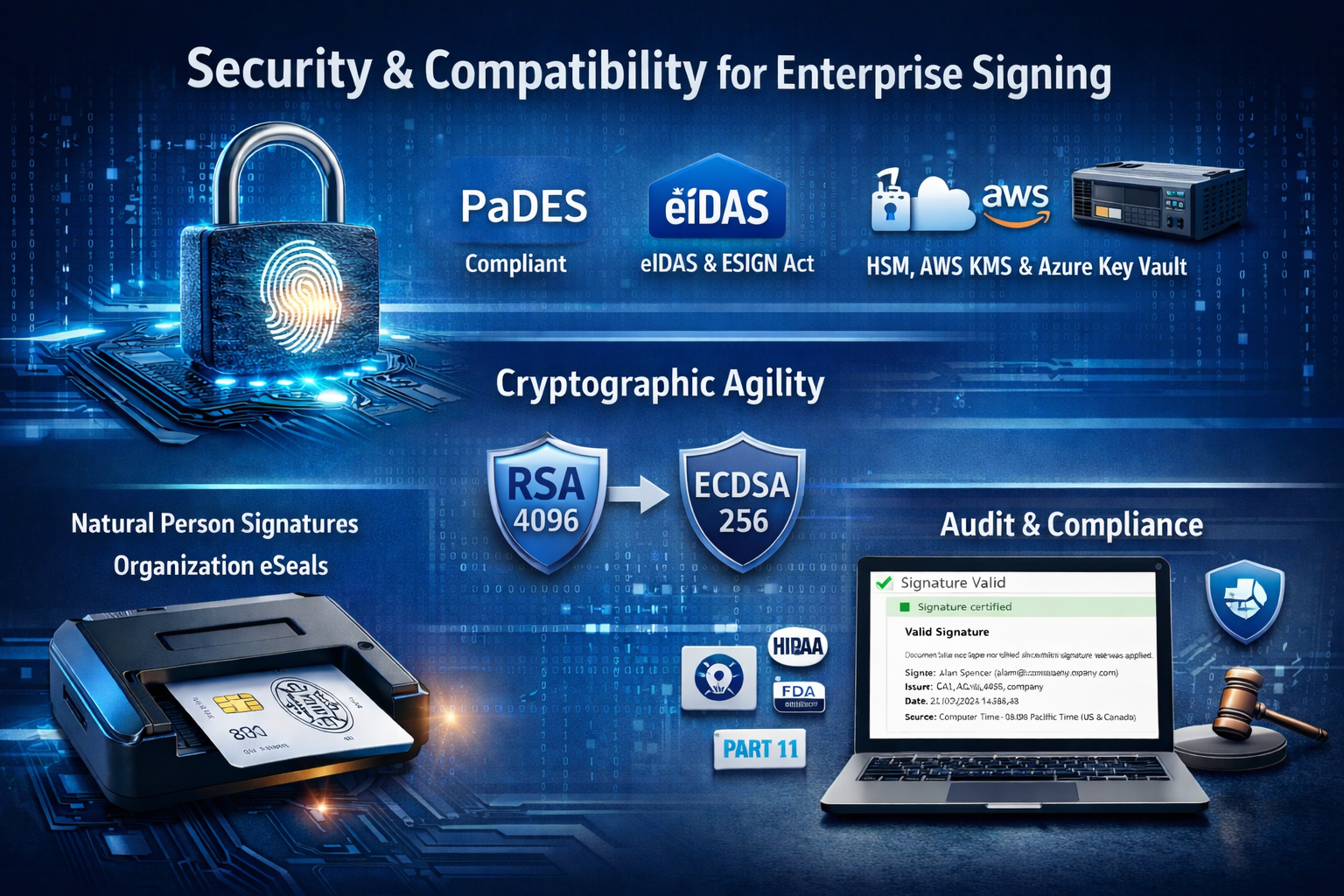Secure & Adobe Compatible Digital Signatures
